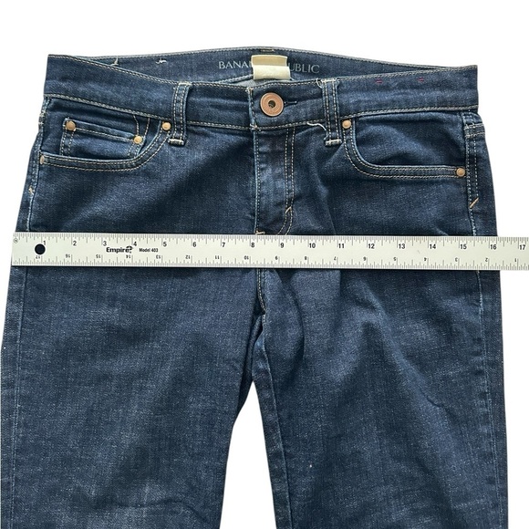 Banana Republic size 27 low rise bootcut jeans medium wash blue denim - Picture 8 of 11
